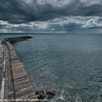 Buy canvas prints of "Serenity Unveiled: A Captivating Seascape at Burg by Tom McPherson