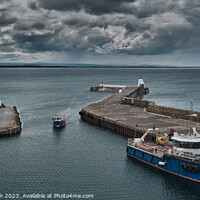 Buy canvas prints of "The Enchanting Charms of Burghead Harbour" by Tom McPherson