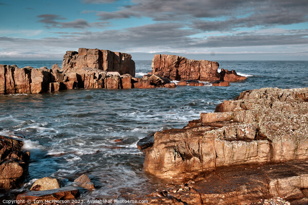 "Silvery Serenity: A Tranquil Scottish Seascape" Picture Board by Tom McPherson