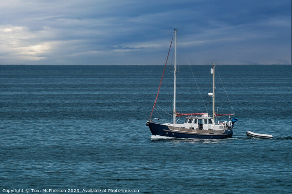 Serene Solitude, Alone at Sea Picture Board by Tom McPherson