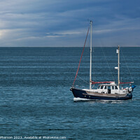 Buy canvas prints of Serene Solitude, Alone at Sea by Tom McPherson