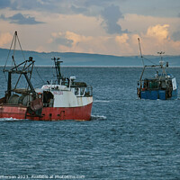 Buy canvas prints of "Harmony of Reflections: Fishing in the Moray Firt by Tom McPherson