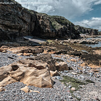 Buy canvas prints of Rocky Beach on Moray Firth by Tom McPherson