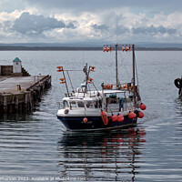Buy canvas prints of "Graceful Arrival: Moray Lass Docks" by Tom McPherson