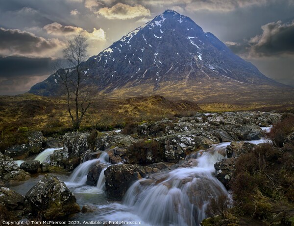 The Breathtaking Pyramid of Stob Dearg Picture Board by Tom McPherson