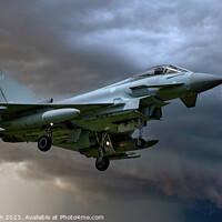 Buy canvas prints of Agile Typhoon FGR.Mk 4 Dominating Moray Skies by Tom McPherson