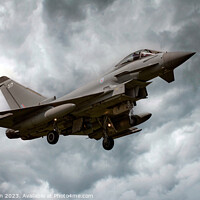Buy canvas prints of Agile Power: Typhoon FGR.Mk 4 in Action by Tom McPherson