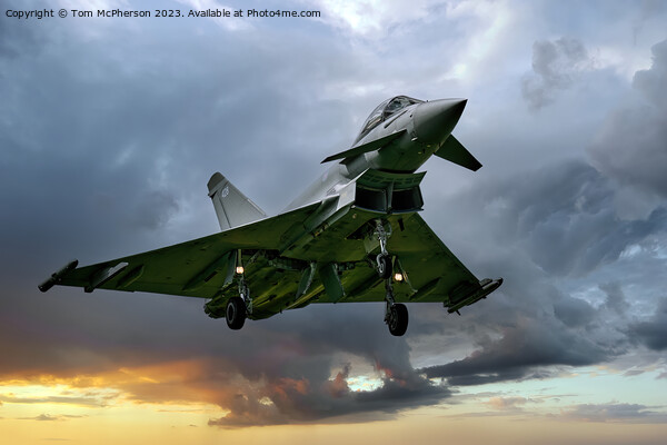 RAF Lossiemouth's Typhoon FGR.Mk 4 Unleashed Picture Board by Tom McPherson