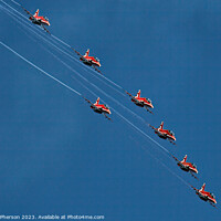Buy canvas prints of 'Red Arrows: Sky Choreography Extraordinaire' by Tom McPherson