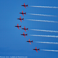 Buy canvas prints of The Red Arrows' Spectacular Display by Tom McPherson