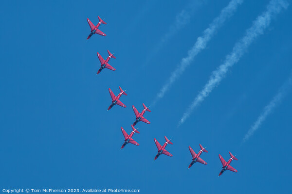 'Aero-Dance of the Red Arrows' Picture Board by Tom McPherson