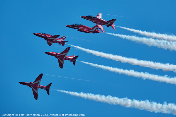 Sky Dance of Red Arrows Picture Board by Tom McPherson