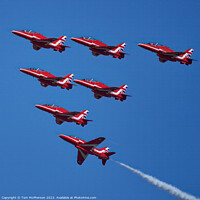 Buy canvas prints of Red Arrows' Spectacular Sky Dance by Tom McPherson