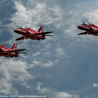 Buy canvas prints of Red Arrows' Brilliant Showcase Over Moray by Tom McPherson