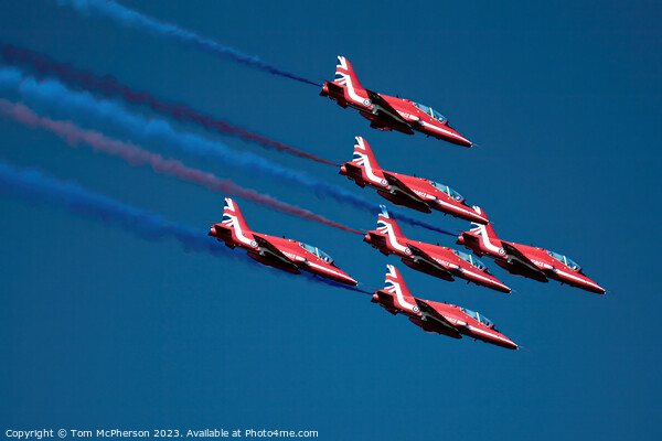 Red Arrows' Breath-taking Aerial Stunts Picture Board by Tom McPherson