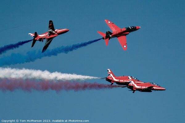Red Arrows: Spectacular UK Sky Display Picture Board by Tom McPherson