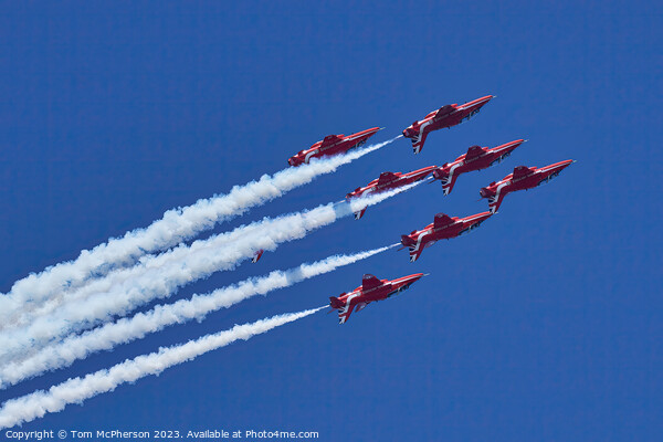 'Red Arrows' Skyward Ballet Picture Board by Tom McPherson