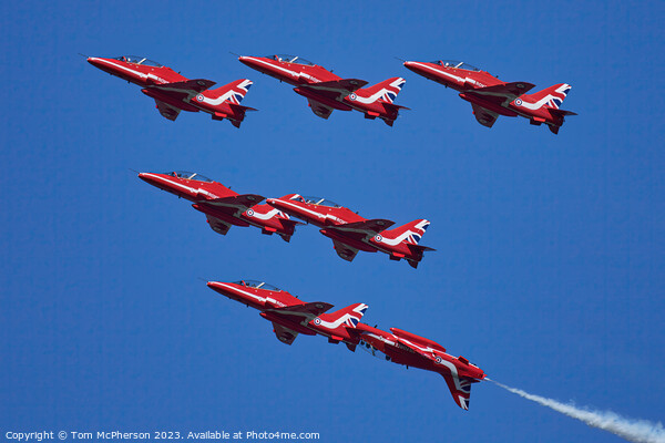 'Excitement in the Skies: Red Arrows' Picture Board by Tom McPherson