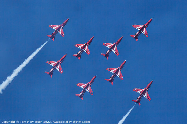 Skyward Ballet of the Red Arrows Picture Board by Tom McPherson