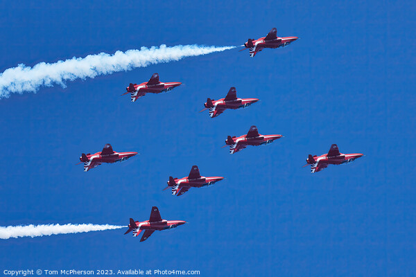 The Red Arrows' Spectacular Aerial Display Picture Board by Tom McPherson