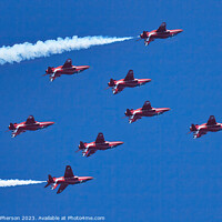 Buy canvas prints of The Red Arrows' Spectacular Aerial Display by Tom McPherson