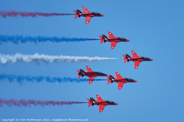 Sky Dance of the Red Arrows Picture Board by Tom McPherson