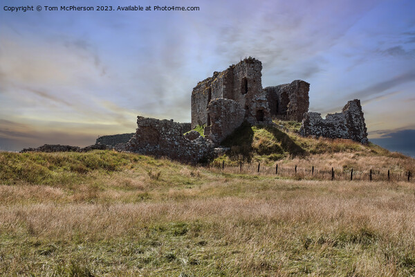 Duffus Castle Moray: Historical Relic Picture Board by Tom McPherson