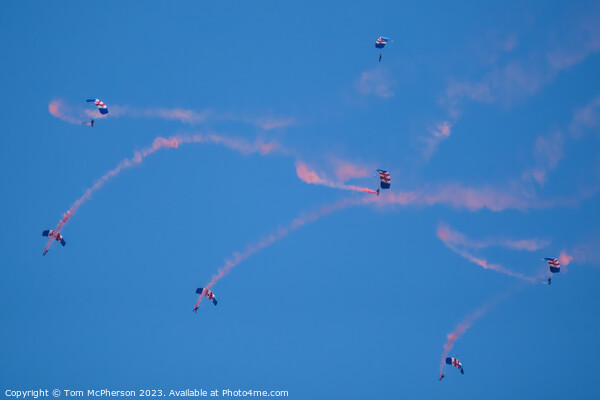 Exhilarating Sky Spectacle by RAF Falcons Picture Board by Tom McPherson