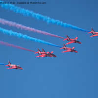 Buy canvas prints of Red Arrows' Aerial Ballet by Tom McPherson