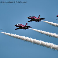 Buy canvas prints of 'Precision in Motion: The Red Arrows' by Tom McPherson