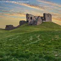 Buy canvas prints of Lustrous Duffus Castle at Twilight by Tom McPherson