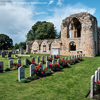 Buy canvas prints of Historical Kinloss Abbey: A Timeless Coastal Relic by Tom McPherson