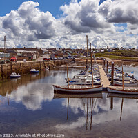 Buy canvas prints of Mesmerising Glimpse of Hopeman Harbour by Tom McPherson