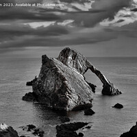 Buy canvas prints of The Mighty Bow Fiddle Rock by Tom McPherson
