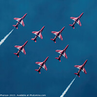 Buy canvas prints of Red Arrows Display Team by Tom McPherson