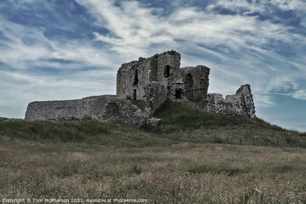 Duffus Castle View Picture Board by Tom McPherson