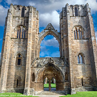 Buy canvas prints of The Illuminating Northern Lantern: Elgin Cathedral by Tom McPherson