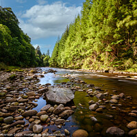 Buy canvas prints of Serene Findhorn River's Long Exposure by Tom McPherson
