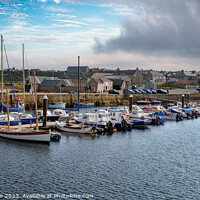 Buy canvas prints of Enthralling Hopeman Harbour Panorama by Tom McPherson