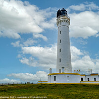 Buy canvas prints of Covesea Skerries Lighthouse, A Serene Sentinel by Tom McPherson