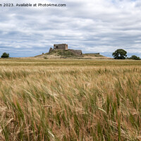 Buy canvas prints of Duffus Castle amidst Golden Wheat Field by Tom McPherson