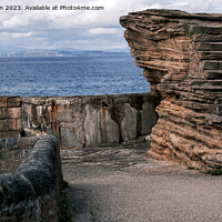 Buy canvas prints of Ancient Pictish Pathway: Burghead Sandstone Steps by Tom McPherson