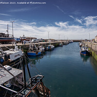 Buy canvas prints of Scenic View of Burghead Harbour by Tom McPherson