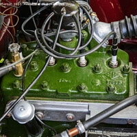 Buy canvas prints of Vintage car Engine by Tom McPherson
