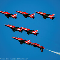 Buy canvas prints of The Red Arrows in Flight by Tom McPherson