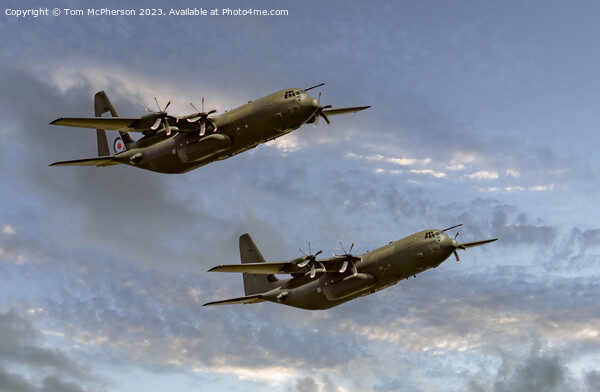 Hercules' Aerial Salute: A Farewell Journey Picture Board by Tom McPherson