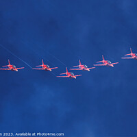 Buy canvas prints of Awe-Inspiring Photograph of the Red Arrows by Tom McPherson