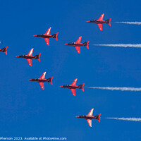Buy canvas prints of Red Arrows in Formation by Tom McPherson