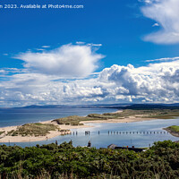 Buy canvas prints of Lossiemouth's East Beach Panorama by Tom McPherson