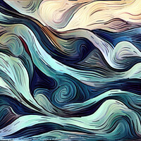 Buy canvas prints of Van Gogh Inspired Swirls by Tom McPherson